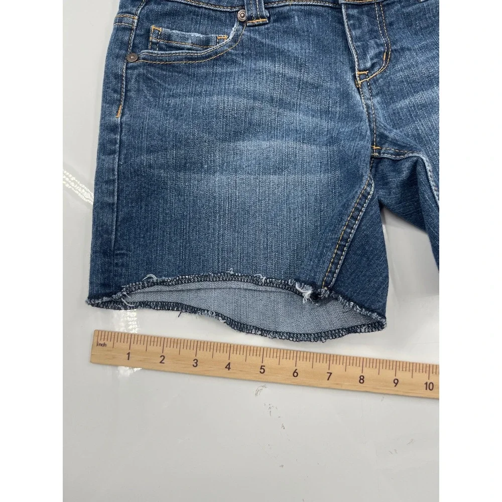 Celebrity Pink Womens Blue Denim Cutoff Shorts Size 3 MJ3350F3B Mid Rise Stretch